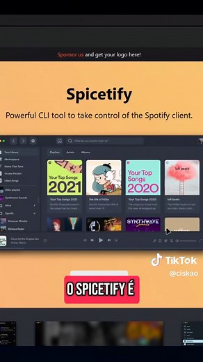 Spotify com a SUA CARA? É POSSÍVEL! Aprenda a instalar o Spicetify temas e extensões insanas. Assiste aí! #Spicetify #Spotify #Tutorial #TemasSpotify #ExtensoesSpotify #PersonalizacaoPC #DicasDeSoftware #TechTokBrasil #fyp #spotifycustom