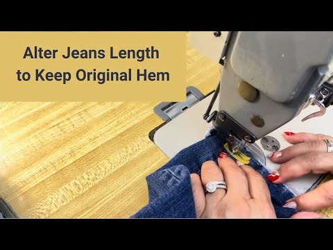 Alter Jeans Length to Keep Original Hem