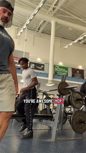 Matt Trammel on Instagram: "Setting up for a shoulder workout demo… I catch another super cool gym interaction… My goal every day is to help at least five humans become better… Call me crazy, but I think the world would be a much better place if more of us applied this philosophy! I’m your biggest cheerleader… Love God, love others… love you! #personaltrainer #wholesome #fitnesstips #gymmotivation #helpeachother"