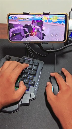 Free Fire keyboard mouse game play ⌨️🖱️📲#ggmouepro2 #freefire #gaming #shorts