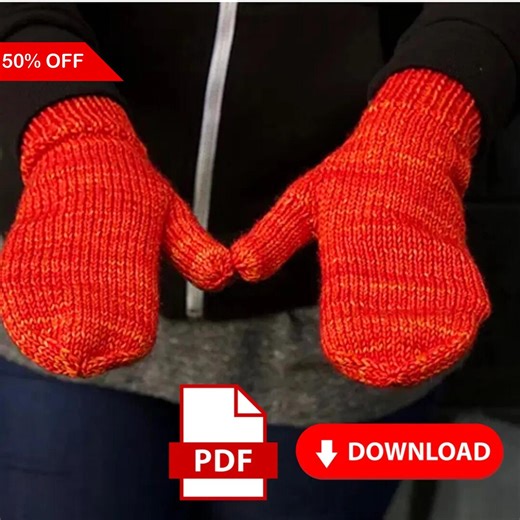 The World’s Simplest Mittens, Quick Knit Pattern PDF - Etsy Canada