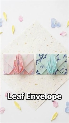 Easy Origami Leaf Envelope | Cute Paper Craft