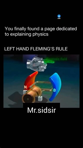 (details 👇)Left hand Fleming's rule #trending #science #experiements #physics #exams