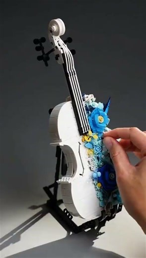 Not Just Bricks: A Blooming Violin Art Piece