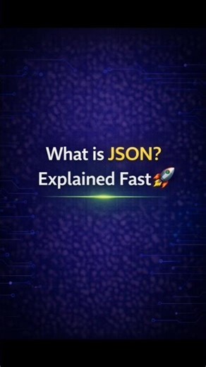 JSON Explained in 60 Seconds 🚀 | Full Stack Basics #Shorts #json #fullstack #programming #coding