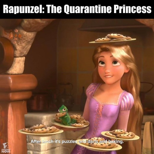 Rapunzel knew how to quarantine before any of us. | MOVIECLIPS