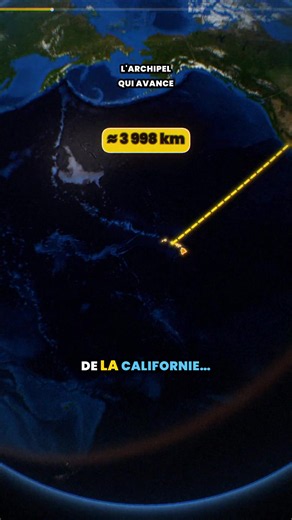 Cet archipel est le plus isolé du monde… et il se déplace vers le Japon 😳🌋 #géographie #hawaii #volcan #lesavaistu #carte