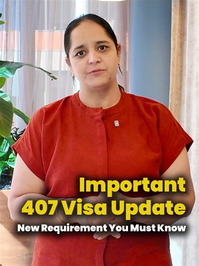 🚨 Important Update: SC 407 Visa Changes From tomorrow, applicants cannot lodge a 407 visa application without an approved nomination and approved sponsorship. If you were planning to apply for a 407 visa just to gain extra time, it’s important to review your options and plan carefully. 📞 Need guidance? Contact us to understand the new rules and your best pathway forward. 📞 61 449 71 71 71 📍 Level 10, 550 Bourke Street, Melbourne, VIC 3000 ✉ info@edunest.com.au 🌐 www.edunest.com.au Registere