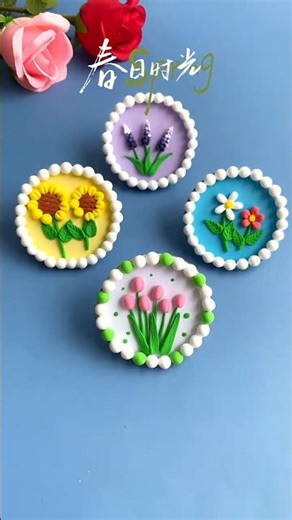 How to make clay frame💕💡#clayart #claycrafts