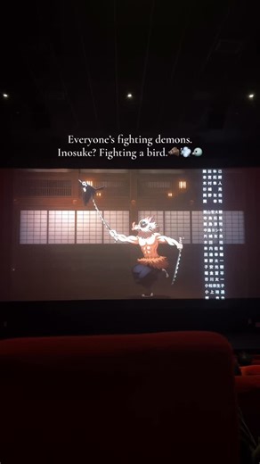 DIVYESH on Instagram: "Everyone else: fighting demons. Inosuke: fighting for his life against a bird. 🐗🗡️🐦 . . . #demonslayer #infinitycastle #inosuke #zenitsu #tanjiro #trending #anime #animeedits #animelove #fyp #"