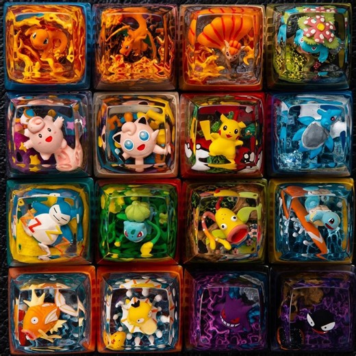 Creature Resin Artisan Keycap Set | RGB Mechanical Keyboard Key Caps | Handmade Style Gaming Keyboard - Etsy
