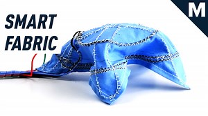 Researchers developed a robotic fabric that can move by itself