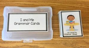 Using "I" or "Me" Grammar Task Cards - The Autism Helper