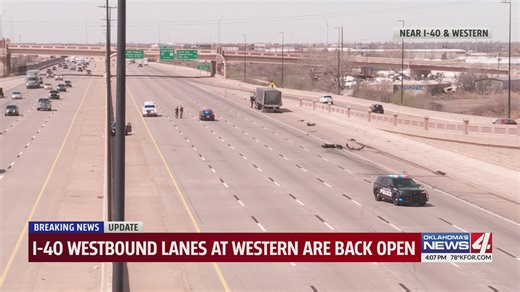 I-40 westbound lanes at Western are back open