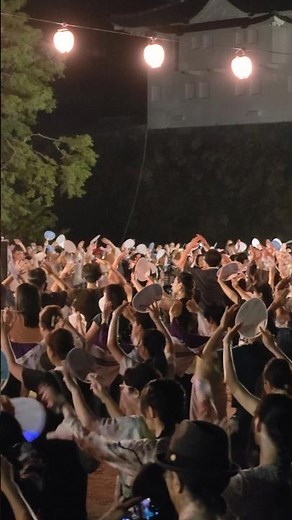 【名古屋城夏まつり最終日】盆踊り まるはち音頭🏮👘✨Japanese Bon dance in Nagoya Castle, #shorts #castle #祭り #名古屋
