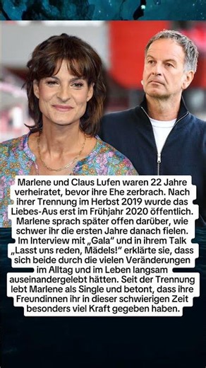 Nach 22 Jahren Ehe: Marlene Lufen spricht offen über ihre schwere Trennung