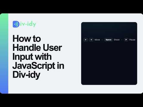 How to Handle User Input with JavaScript in Div-idy