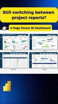 Power BI Project Dashboard | Portfolio to Project Drill-Down #powerbi #pmo #projectmanagement
