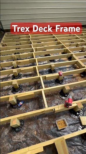 Huge Deck Frame Build - Trex Decking #diy