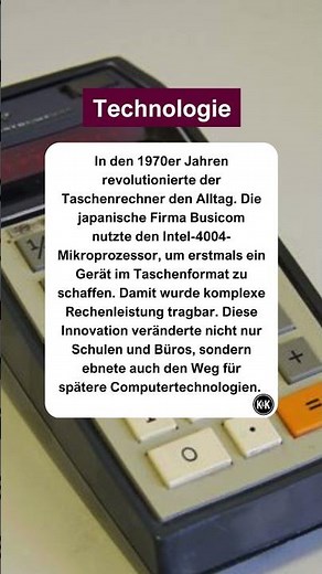 Wie der Taschenrechner Computer inspirierte #technologie