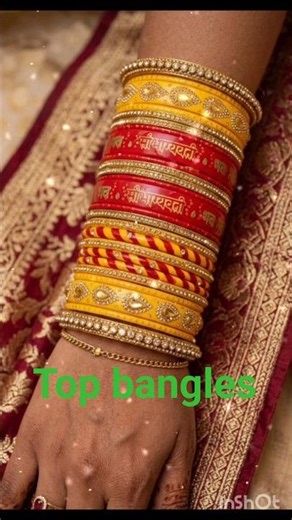bridal bangles ❤️💛❤️💛 #shorts #shortvideo #bangles #viral #bridal #dulhan #trending #wedding #chudi