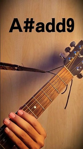 Guitar lessons for beginners (A# add9 chord) #guitar #chords