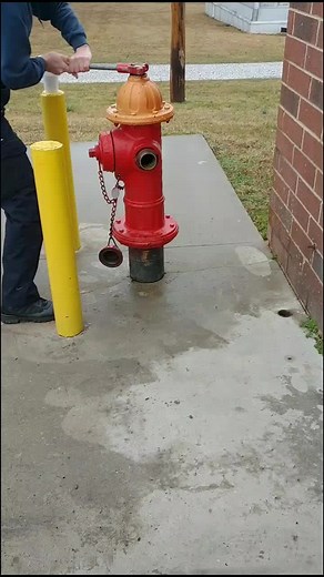 Firefighter Technique: Attaching Hose to Fire Hydrant