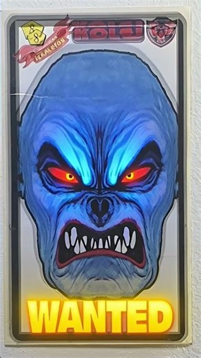 90s Iskeletor - 08 Wanted #iskeletor #mask #wanted #sticker #90s