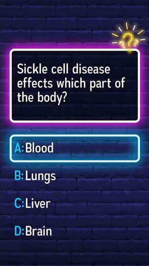 Which part of the body does sickle cell disease affect?