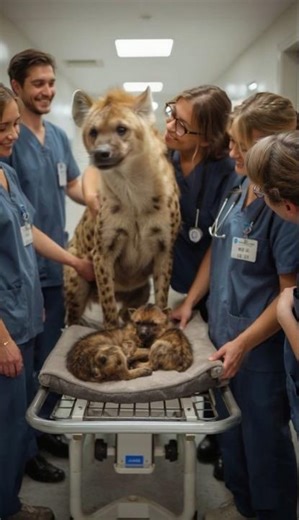 Rescued Pregnant Hyena’s Miraculous Safe Delivery