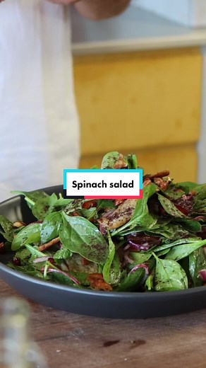 The perfect side salad: crunchy, leafy, savoury and sweet! #cookwithottolenghi #fyp #foodtok #recipe