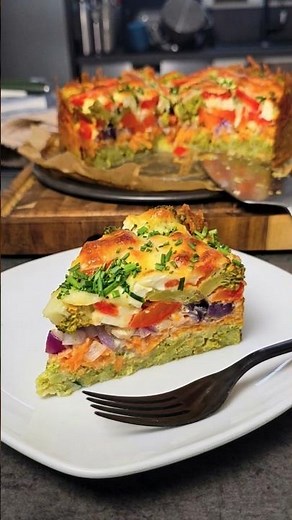 ‼️Brokkoli-Gemüse-Quiche - Low Carb 🥦‼️Lust auf ein schnelles, leichtes Abendessen?