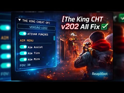 the king cheat v202 | free fire mod menu | free fire hack | the king cheat I'd ban problem | key