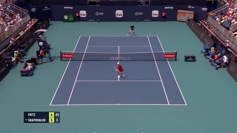 Surly Shapovalov angry over net cords in Miami exit to Fritz