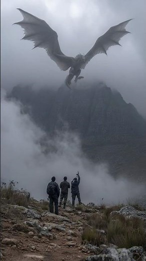 Hikers Record Massive Winged Beast Flying Over Mountains