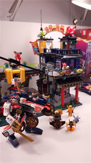 LEGO NINJAGO City Markets (71799) vs Sora’s Transforming Mech Bike Racer (71792) #shorts TBBL