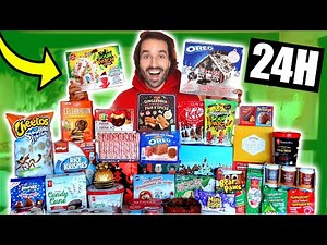 Je mange que la NOURRITURE DE NOËL 2021 pendant 24h - CARL IS COOKING