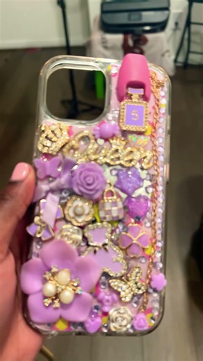 Purple queen phone case I made last month 💜💜