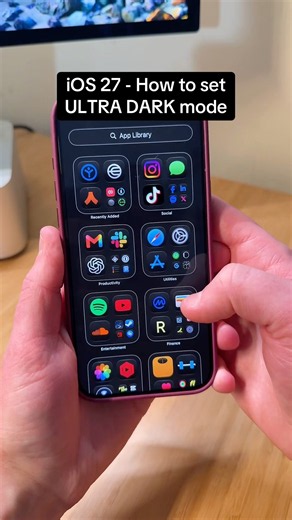 iOS 27 ULTRA DARK mode tutorial