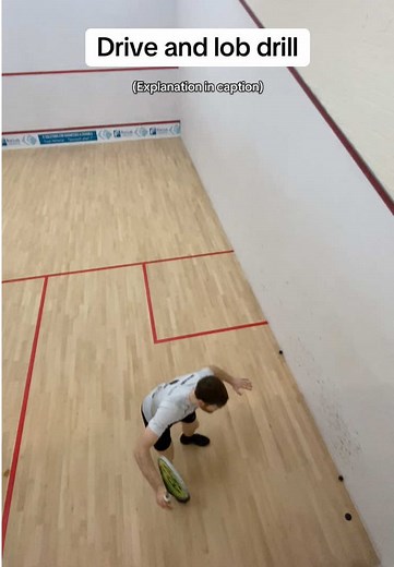 Drive and Lob Drill for Improving Squash Skills