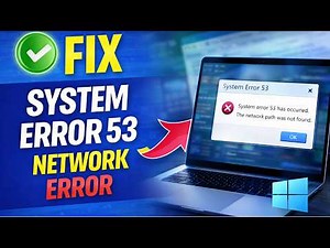 How to Fix System Error 53 in Windows | Network Path Not Found Fix (100% Working)