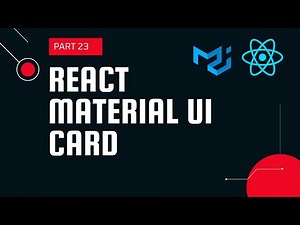 React material UI tutorial 23: Card component || Material UI tutorial