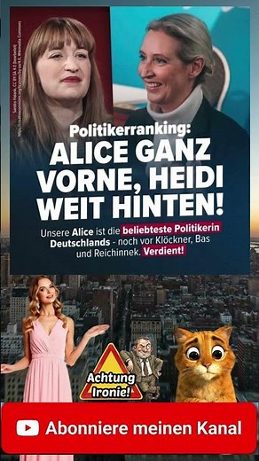 Das Duell der Frauen: Alice vs. Heidi. Eure Meinung! #politik #humor #witze #satire #lachen