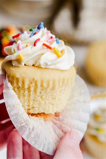 13K views · 110 reactions | These vanilla cupcakes are soft, fluffy, and full of rich vanilla flavor. They bake up perfectly every time and pair with any frosting—simple, classic, and always a crowd-pleaser. https://thestayathomechef.com/vanilla-cupcake-recipe/ | Recipes | Facebook