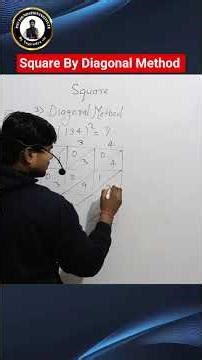Square by Diagonal Method #shortvideo #squareroot #Square.
