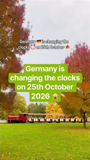 🇩🇪 Germany Time Change on 25 October 2026! ⏰🍂 #shorts