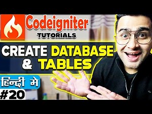 Codeigniter Mini Project Tutorial in Hindi/Urdu (Create Database) & Tables? | Part - 20