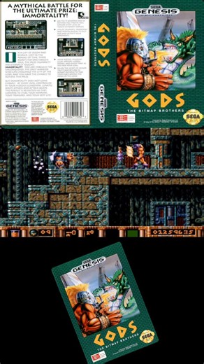 Retro 80s & 90s on Instagram: "Gods (SEGA, 1991) – Gods is a side-scrolling action platformer developed by the Bitmap Brothers. Players control a Greek hero seeking immortality, battling enemies across multiple levels with weapons, shields, and magic items. The game features puzzle elements, hidden items, and increasingly difficult stages, culminating in a final boss fight. Known for its detailed graphics, atmospheric soundtrack, and challenging gameplay. #GodsGame #SEGAClassics #RetroGaming #se