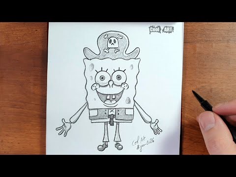Pirate SpongeBob Drawing Tutorial | Step by Step Pencil Sketch