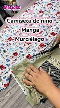 Cómo hacer una Camiseta de Niño manga murciélago incluyendo el short sin patrones ni medidas